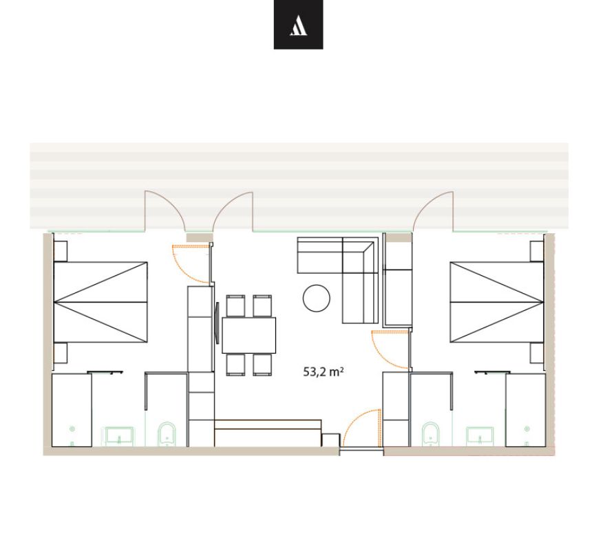  Appartements für vier Personen in St. Anton