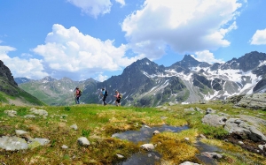 Wandergruppe am Arlberg